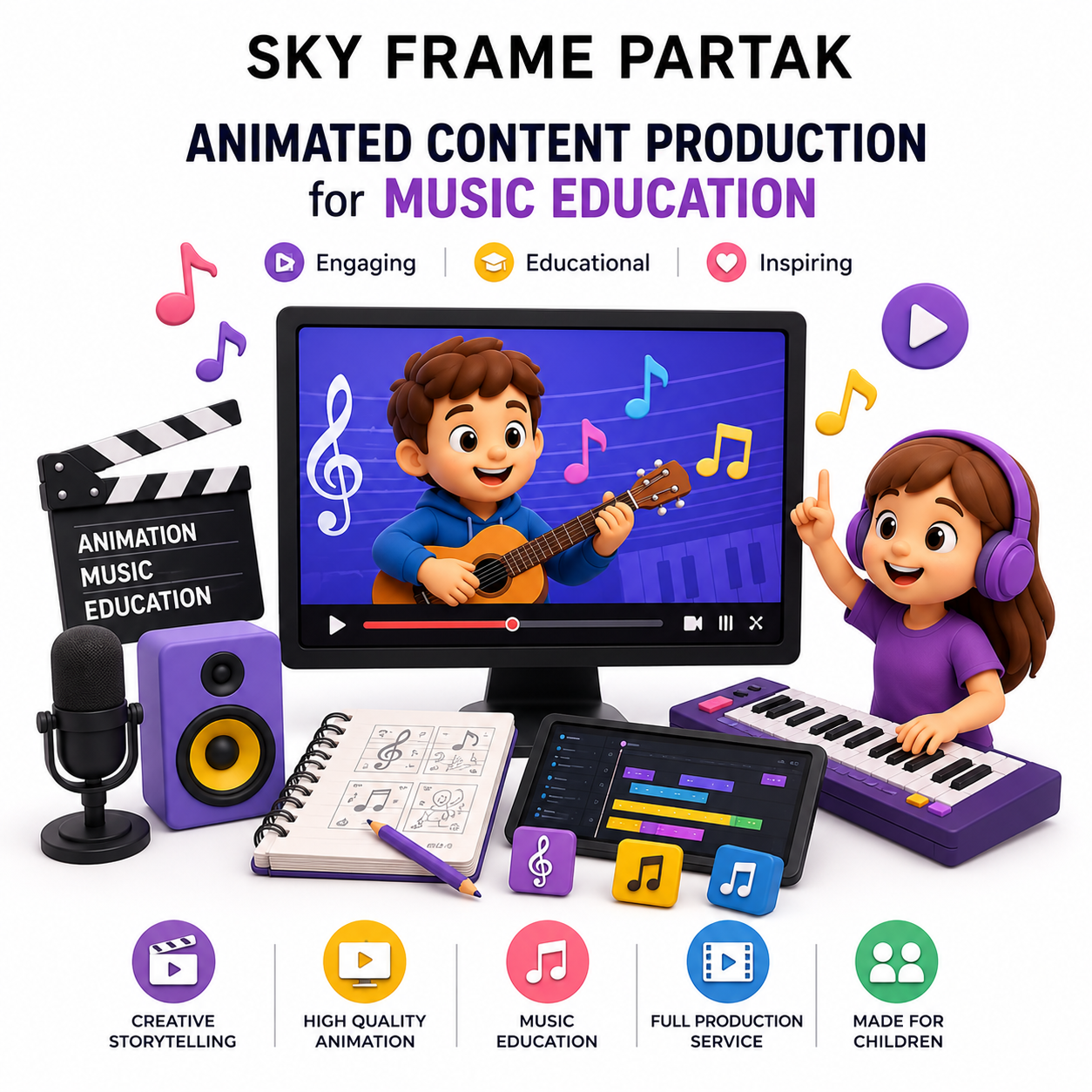 Produce Professional Music Education Through Cinematic Learning